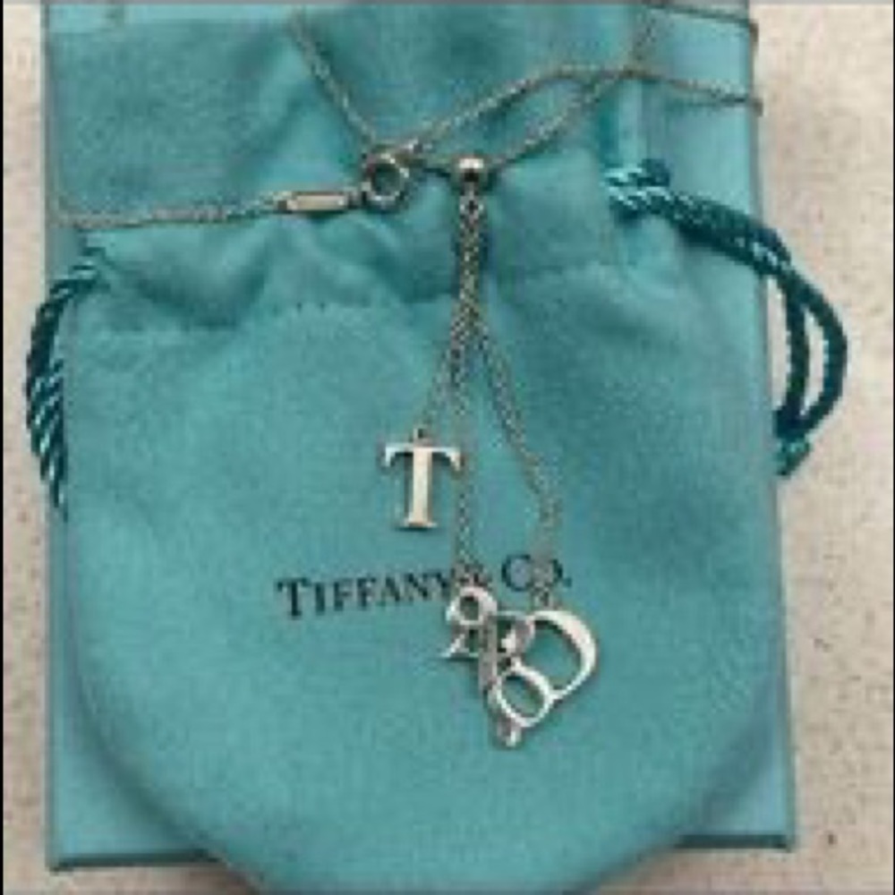 *Host Pick* Tiffany & Co. T & CO Letters Lariat Necklace 925 Sterling Silver